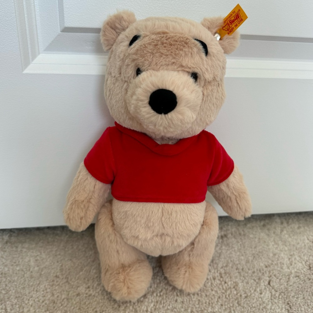 Steiff Disney Winnie The Pooh Bear Handmade Jointed Plush - Picture 3 of 11